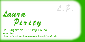 laura pirity business card